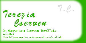 terezia cserven business card